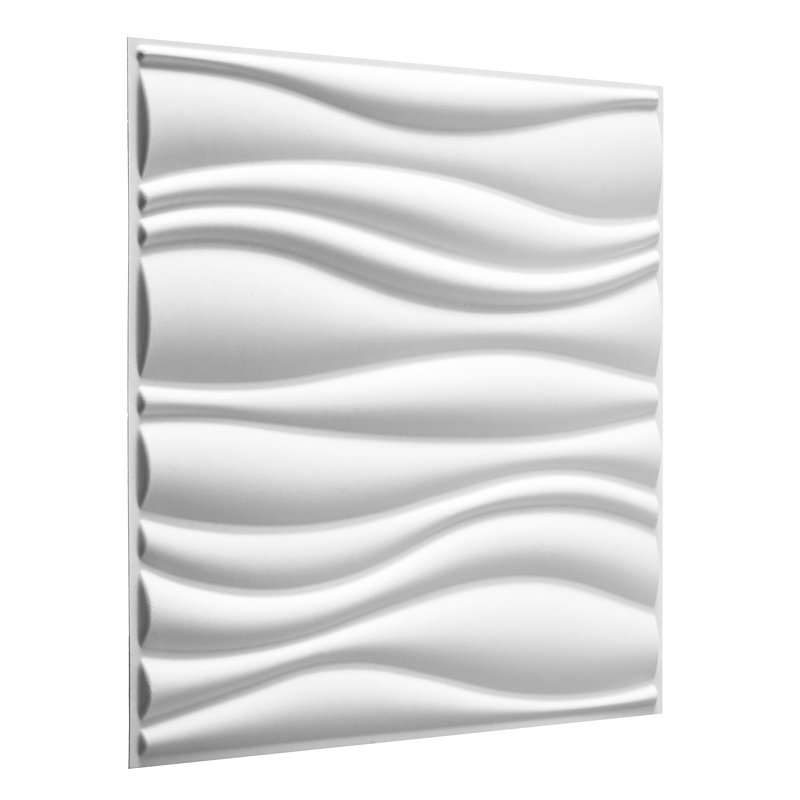Panneau mural en bambou gris de 19,7 po x 19,7 po Cotati