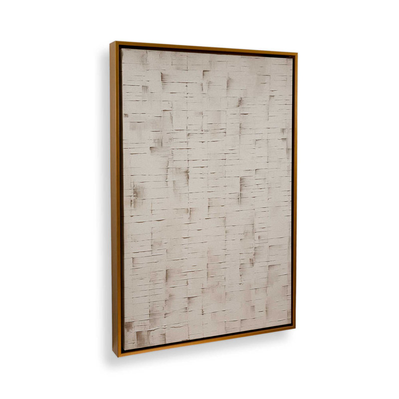 Impression sur toile texturée «Tranquility I», Cadre flottant or poli, H 48,75 po x l 32,75 po x P 1,75 po