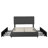 4Ft6 Double Velvet Upholstered Platform Bed Frame With Adjustable Channel Tufted Headboard, With 4 Storage Drawers No Box Spring Needed (No Mattress)-112231731