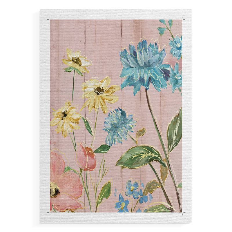 Wildflower Flutter IV - Impression sur toile seulement - NON-CADRE, H 27 po x l 18 po