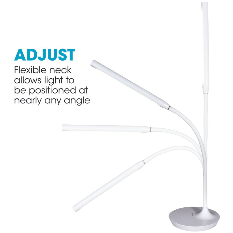 OttLite Extended Reach LED Desk Lamp, White