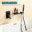 Topcraft Wall-Mounted Bathtub Faucet With Handheld Showerhead