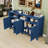 Sideboard with 4-Door, Power Outlets and Adjustable Shelves-252669870
