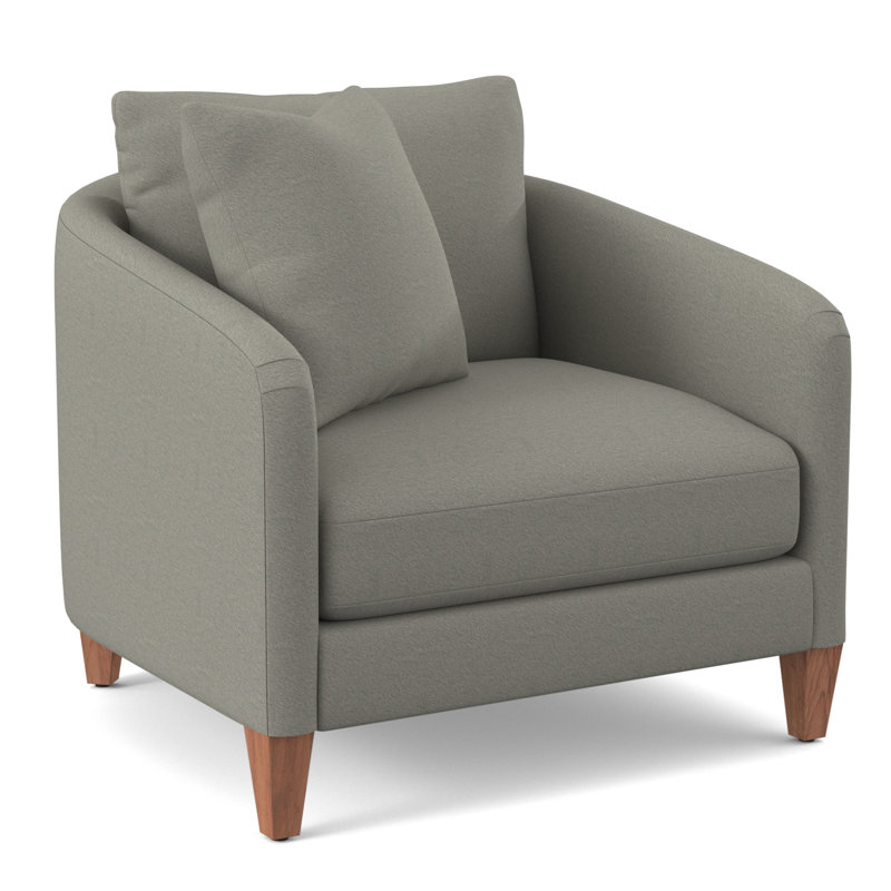 Fauteuil en polyester de 38 po de largeur, Velours performance Bella Bella
