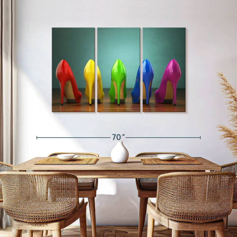 Shuttleworth Rainbow Heels, 36" H x 57" W
