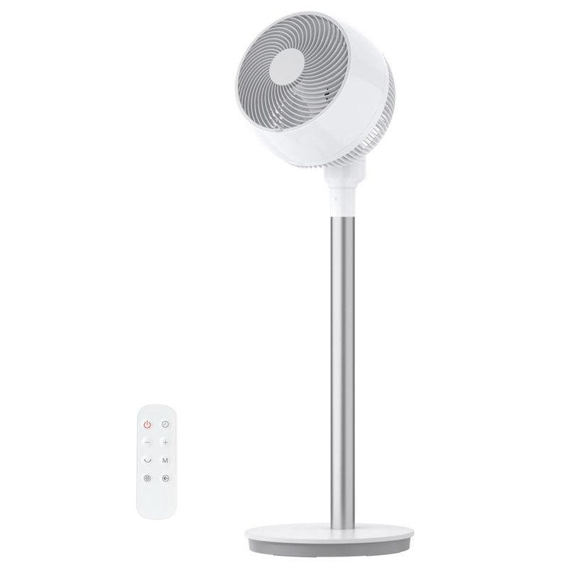 Blade Quiet 25dB Pedestal Fan with Remote, Dark Blue