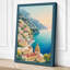 Mediterranean Cascades Coastal - Wrapped Canvas-436136003-436136058