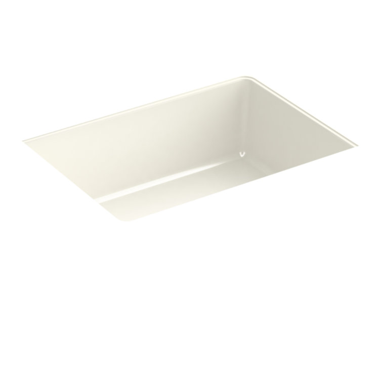 Verticyl 17" Rectangular Under-Mount Bathroom Sink with Overflow Drain