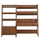 Bureau et bibliothèque en bois 2 pièces Modway Bixby