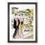 Two Women in a Garden by Torii Kiyonaga - Picture Frame Painting Print-55605976-55605980