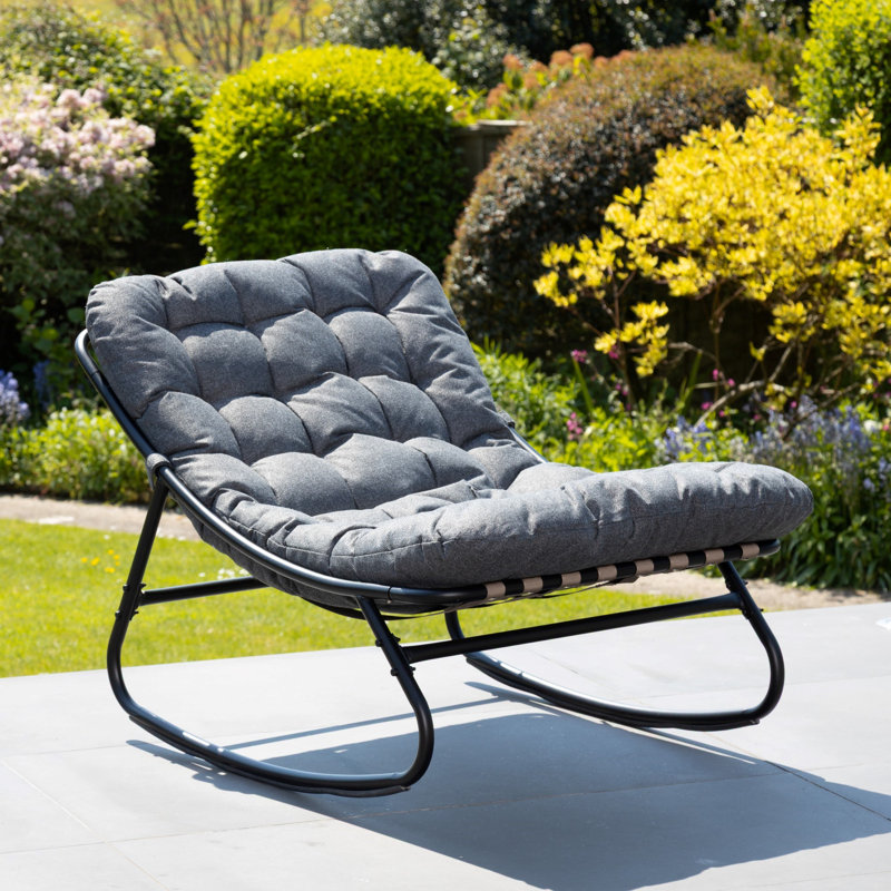 Solace Outdoor Rocking Chair, Grey
