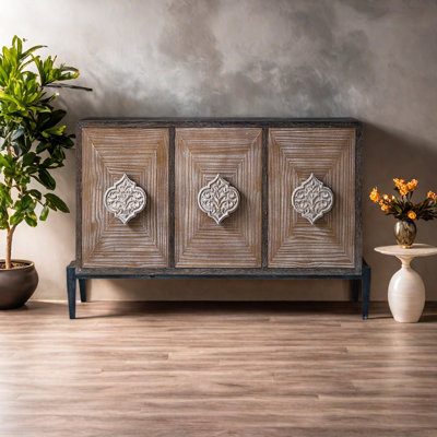 Armoire de rangement en bois rustique