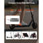 Batterie 48V pour scooter électrique, 10Ah, batterie au lithium Ebike avec BMS 30A, chargeur, câble d'extension à fiche en T, plus de 500 cycles, compatible avec les moteurs 2400W, pour vélos électriques, scooters