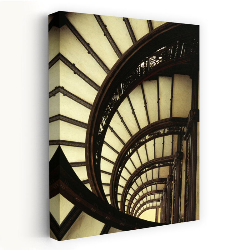 Rookery Building Stairway Chicago Illinois by Alan Klehr - Wrapped Canvas Print, 91.44 cm H x 60.96 cm W