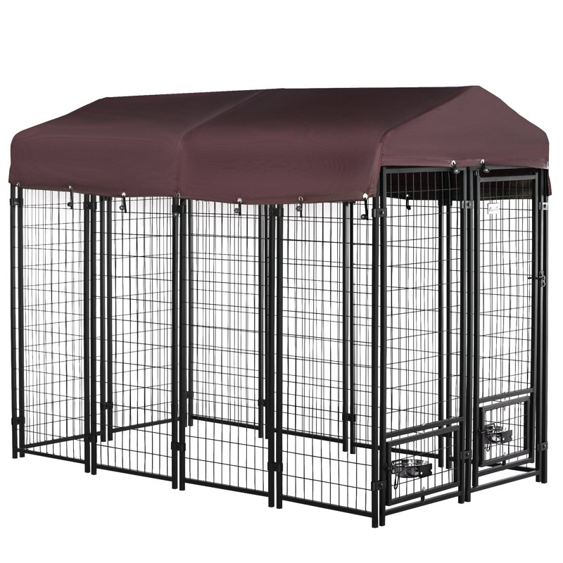Chenil d'extérieur pour chien 8 pi x 4 pi x 6 pi
