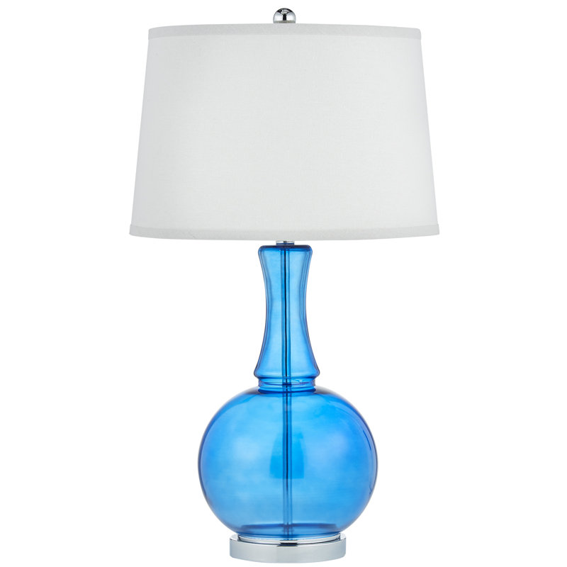 Lampe de table 31 po Teston, Bleu translucide
