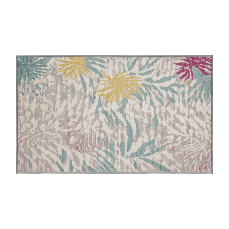 Tapis gris lavable à la machine