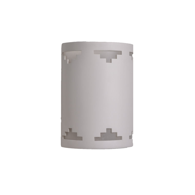 Charleus Flush Mount Ceramic Outdoor Wall Lights, LED Bulb Included, 13" H x 9" W x 5" D
