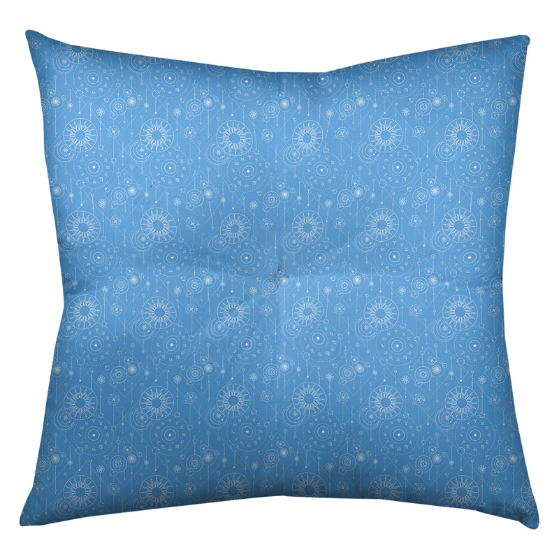 Coussin de sol carré Katelyn Elizabeth, 26 po x 26 po, Bleu