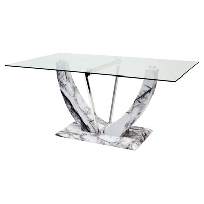 Kipp Glass Top Dining Table