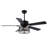 Joahnna 52" Glam Crystal Ceiling Fan with Lights, 6-Speed Reversible Fan with Remote