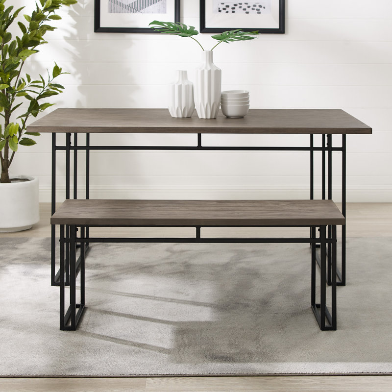 Banc de salle à manger Debasish, Gris
