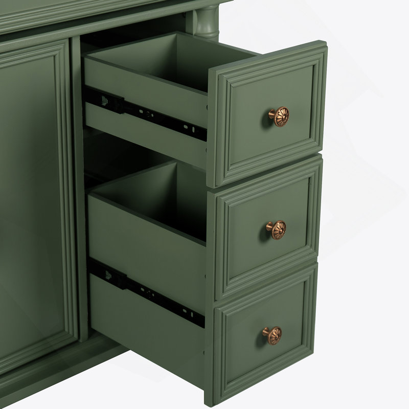 Armoire de salle de bain, armoire seulement, Vert