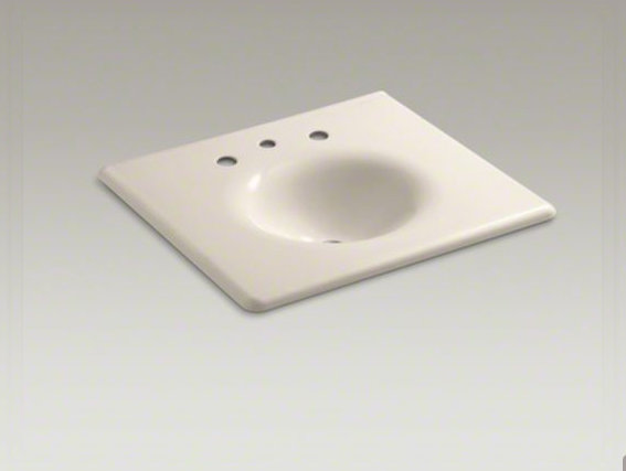 Iron Impressions 26" Single Bathroom Vanity Top, Sunlight, Sunlight, 8'' Widespread