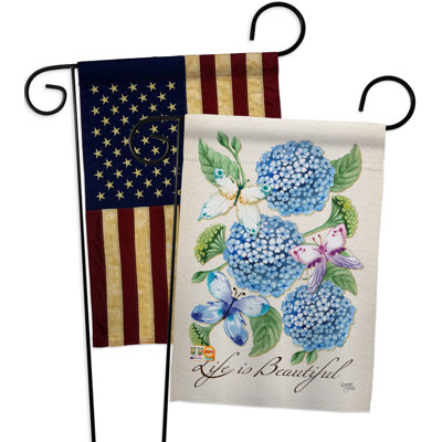 Double Sided 18.5'' H x 13'' W Polyester Garden Flag