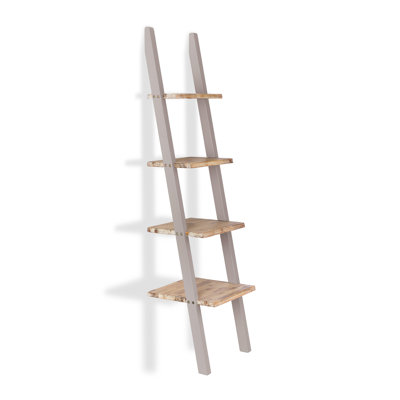 Addisun 44cm W Solid Wood Height -Adjustable Shelving Unit