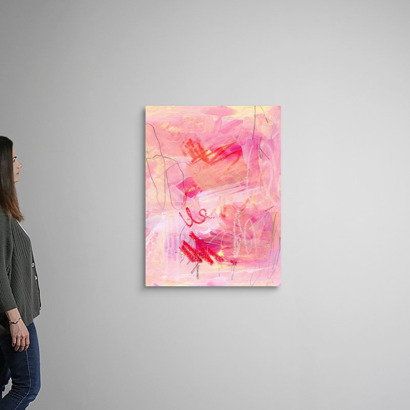 Chroma Pink II par Jennifer Paxton Parker - reproduction de photo, Toile tendue, H 40 po x l 30 po x P 1,25 po