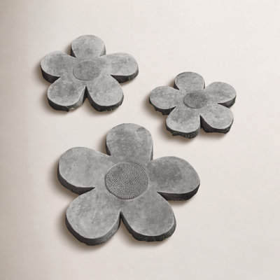 Weather Resistant Concrete Plants & Flowers Stepping Stone