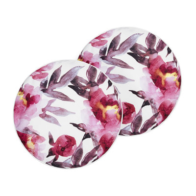 Amarjeet Lanrosso Indoor / Outdoor Floral Circular Scatter Cushion With Filling