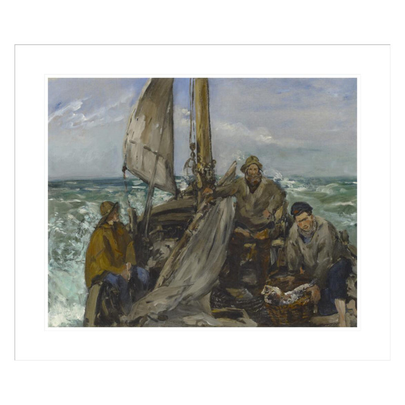 «The Toilers of the Sea» par Edward Manet, impression giclée sur cadre, H 23,5 po x l 27,57 po