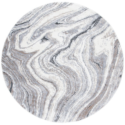 Tapis gris / ivoire / taupe Makenna