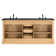 Hollis 72'' Double Bathroom Vanity with Marble Top