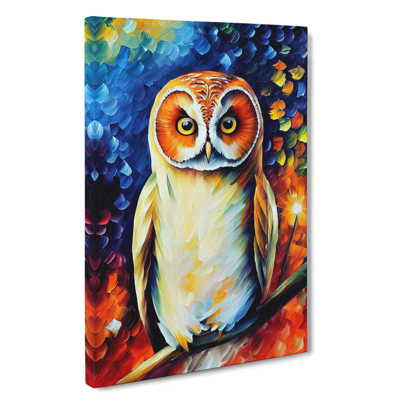 Portrait Of A Barn Owl No.7 - Wrapped Canvas, 76cm H x 50cm W x 3cm D