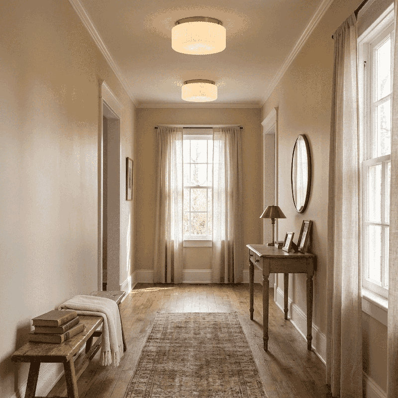 Edgemont 4-Light Ceiling Light in Brass, Brass