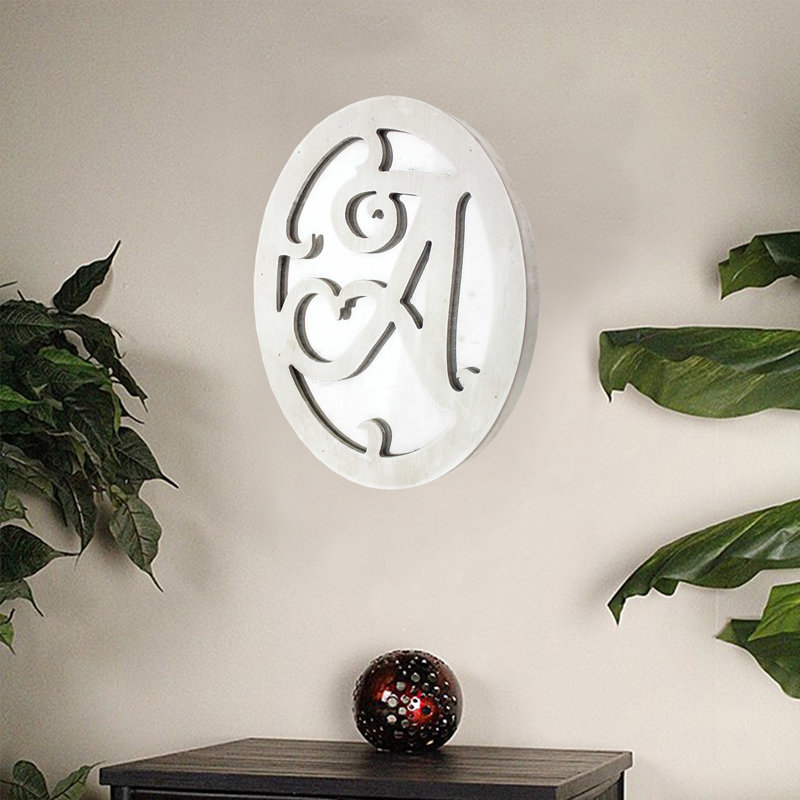 Décoration murale 1 po x 7,75 po x 9,5 po blanc, style chalet, lettre A