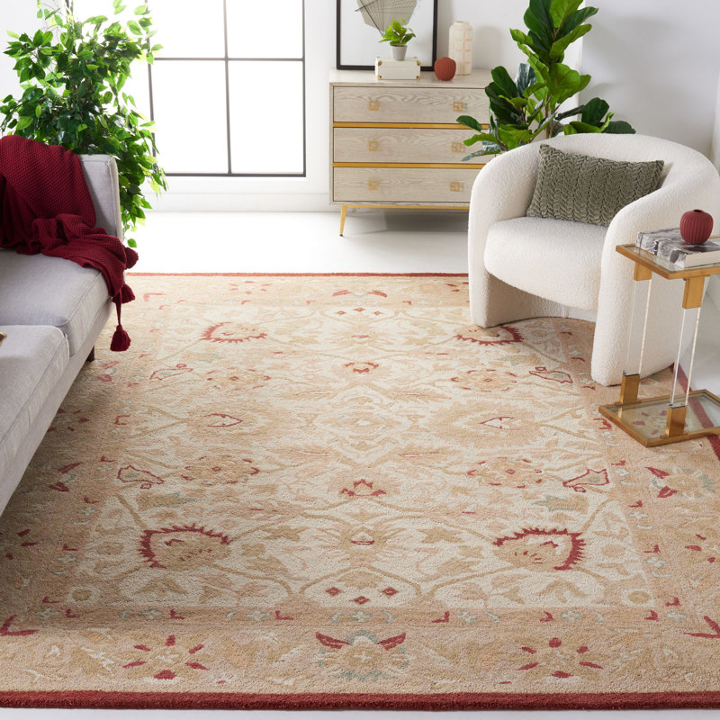 Tingley Hand Tufted Wool Oriental Rug, Rectangle 5' x 8'