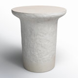 Alday Round Concrete Outdoor Side Table