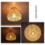 1- Light 31cm Boho Farmhouse Rattan Flush Mount