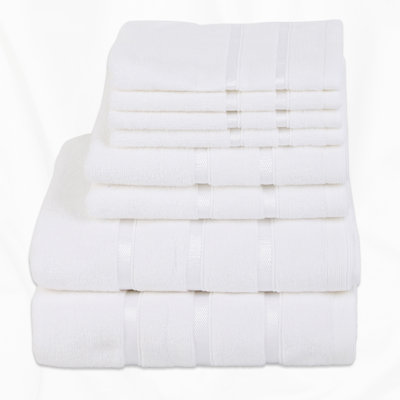  Bamboo 8-piece Towel Set – Pure Cloud