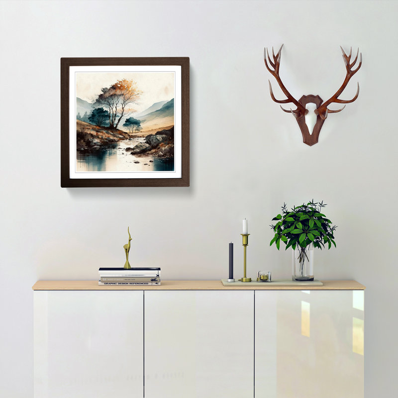 Landscape Watercolour - Framed Print