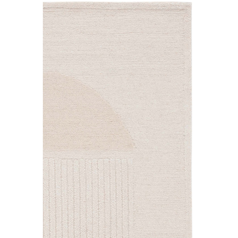 Tapis ivoire / beige en laine / coton touffeté à la main Anvit Rodeo Drive, Carré 6 pi