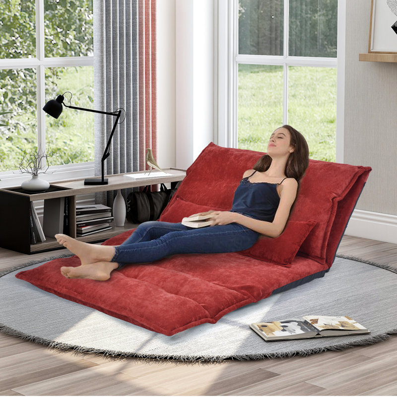 Trule Reclining Floor Game Chair, Red