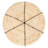 Round Handwoven Corn Rope Baskets with Thin Stripes and Plastic Liner