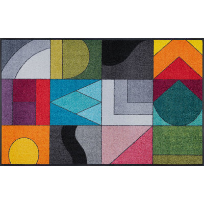 Momix Non-Slip Abstract Doormat