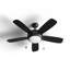 Ventilateur de plafond standard à 5 pales de 44 po avec chaînette et ensemble d'éclairage inclus Stoller-1039178760-1045291690