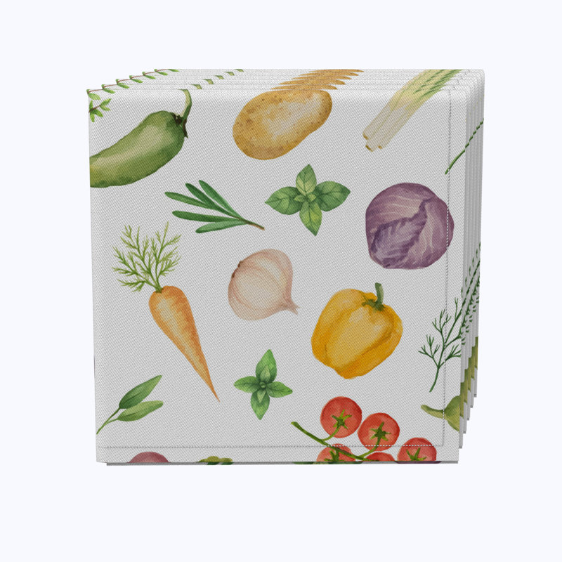 100% Cotton No Pattern Square Napkin
